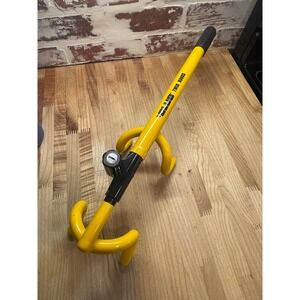The Club Twin Hooks Yellow Steering Wheel Lock‎ with 2 Keys Anti Theft Car